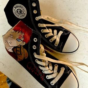 Naruto Gaara Hand Painted
Converse Shoes Unique High Top!